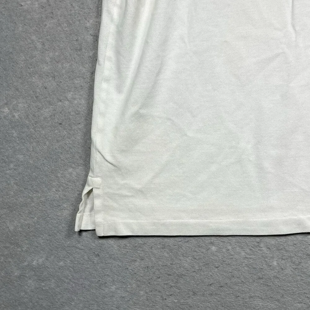 Ralph Lauren Knit Oxford Polo Shirt Men 4XLT Tall White Short Sleeve Cotton